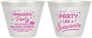 Custom Awareness 9 oz Wine Frosted Cups - Party Like A Survivor | 230003