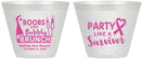 Custom Awareness 9 oz Wine Frosted Cups - Party Like A Survivor | 230006