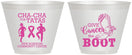 Custom Awareness 9 oz Wine Frosted Cups - Give Cancer A Boot | 230011