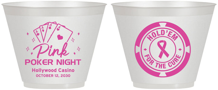 Custom Awareness 9 oz Wine Frosted Cups - Poker Casino | 230013