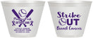 Custom Awareness 9 oz Wine Frosted Cups - Baseball Strick Out | 230016