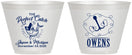 Custom Wedding 9 oz Wine Frosted Cups - The Perfect Catch | 232