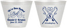 Custom Wedding 9 oz Wine Frosted Cups - Been Hooked Fishing | 238
