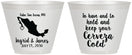Custom Wedding 9 oz Wine Frosted Cups - Cerveza Mexico | 240