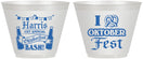Custom Oktoberfest 9 oz Wine Frosted Cups - Pretzel | 240009