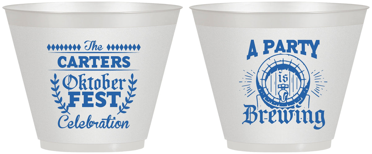 Custom Oktoberfest 9 oz Wine Frosted Cups - Beer Keg | 240017
