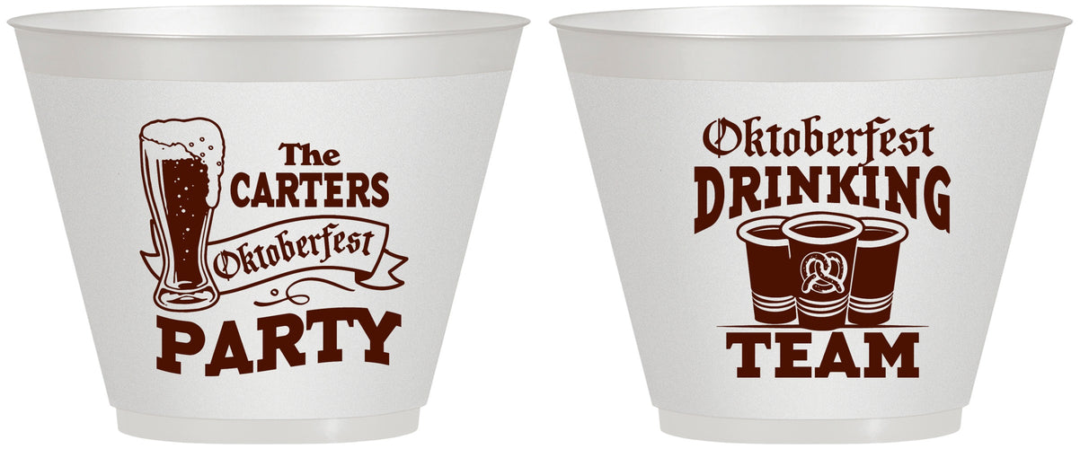 Custom Oktoberfest 9 oz Wine Frosted Cups - Drinking Team | 240018