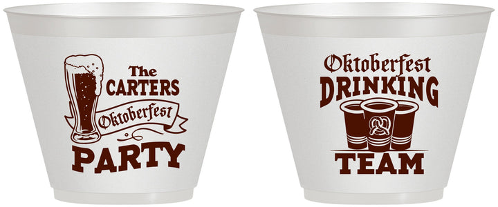 Custom Oktoberfest 9 oz Wine Frosted Cups - Drinking Team | 240018