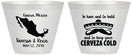Custom Wedding 9 oz Wine Frosted Cups - Cerveza Mexico | 241