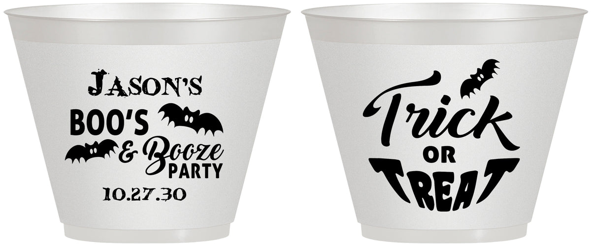 Custom Halloween 9 oz Wine Frosted Cups - Trick Or Treat | 250002