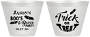 Custom Halloween 9 oz Wine Frosted Cups - Trick Or Treat | 250002