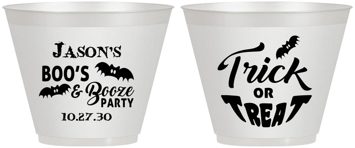 Custom Halloween 9 oz Wine Frosted Cups - Trick Or Treat | 250002