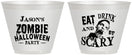 Custom Halloween 9 oz Wine Frosted Cups - Eat Drink Be Scary | 250003