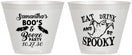 Custom Halloween 9 oz Wine Frosted Cups - Ghost Spooky Boo | 250007