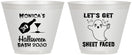 Custom Halloween 9 oz Wine Frosted Cups - Ghost Sheet Faced | 250009