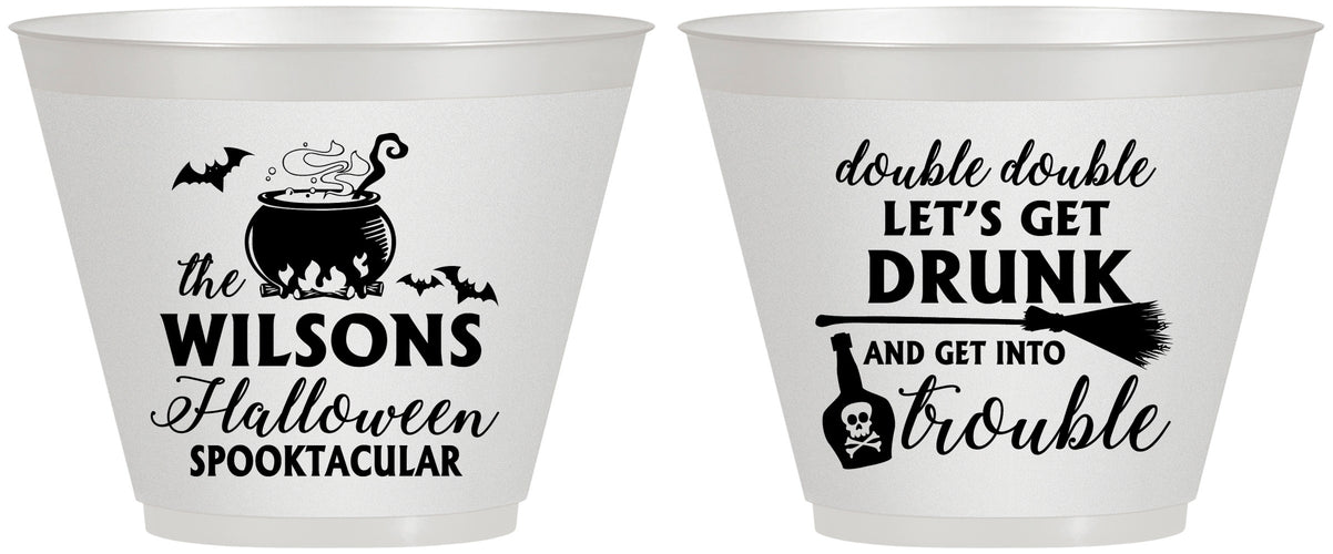 Custom Halloween 9 oz Wine Frosted Cups - Witch | 250011