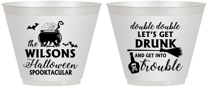 Custom Halloween 9 oz Wine Frosted Cups - Witch | 250011