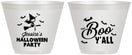 Custom Halloween 9 oz Wine Frosted Cups - Witch Boo | 250015