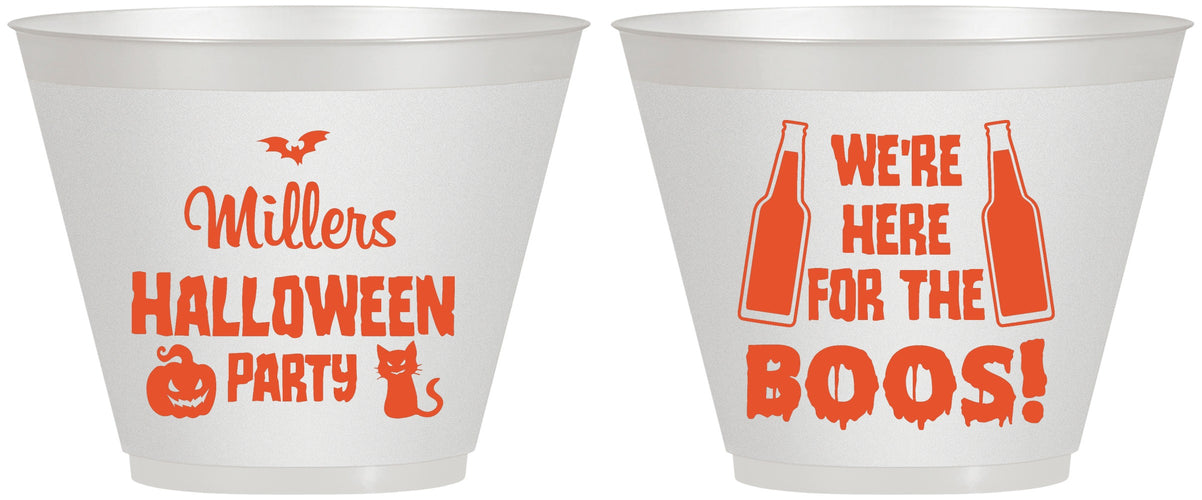 Custom Halloween 9 oz Wine Frosted Cups - Boo | 250016