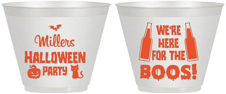 Custom Halloween 9 oz Wine Frosted Cups - Boo | 250016