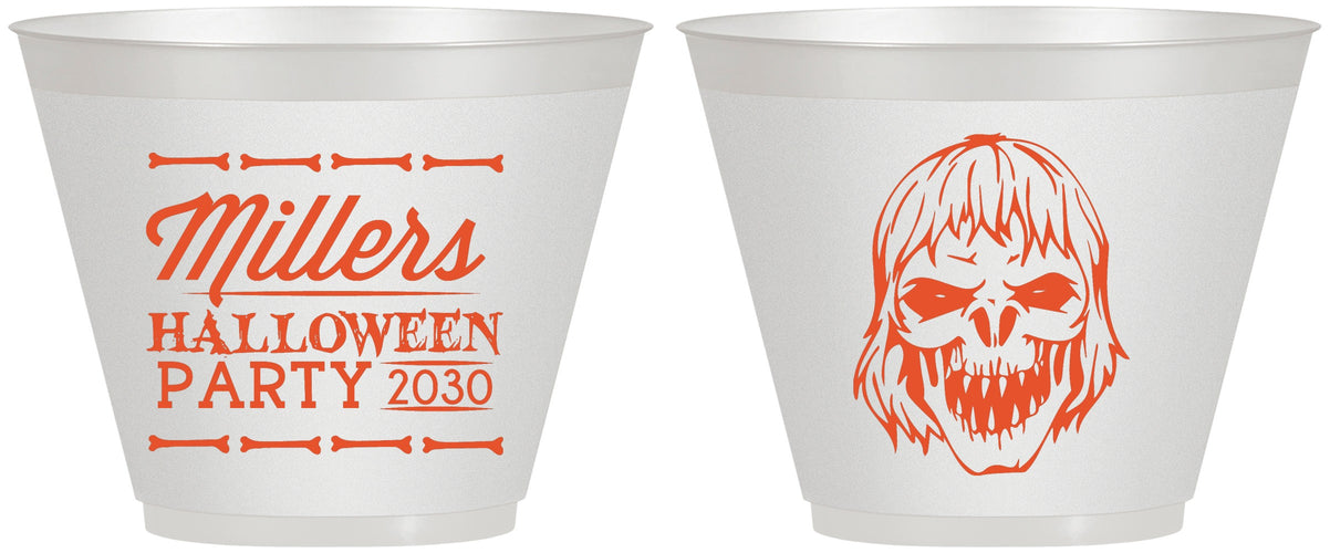 Custom Halloween 9 oz Wine Frosted Cups - Monster Zombie | 250024