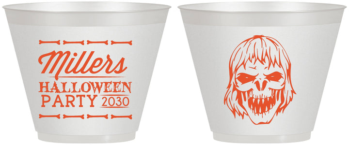 Custom Halloween 9 oz Wine Frosted Cups - Monster Zombie | 250024