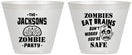 Custom Halloween 9 oz Wine Frosted Cups - Zombie Brain | 250026