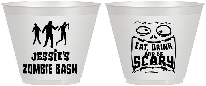Custom Halloween 9 oz Wine Frosted Cups - Eat Drink Be Scary | 250029