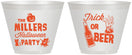 Custom Halloween 9 oz Wine Frosted Cups - Trick Or Beer | 250032