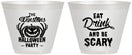 Custom Halloween 9 oz Wine Frosted Cups - Eat Drink Be Scary | 250033