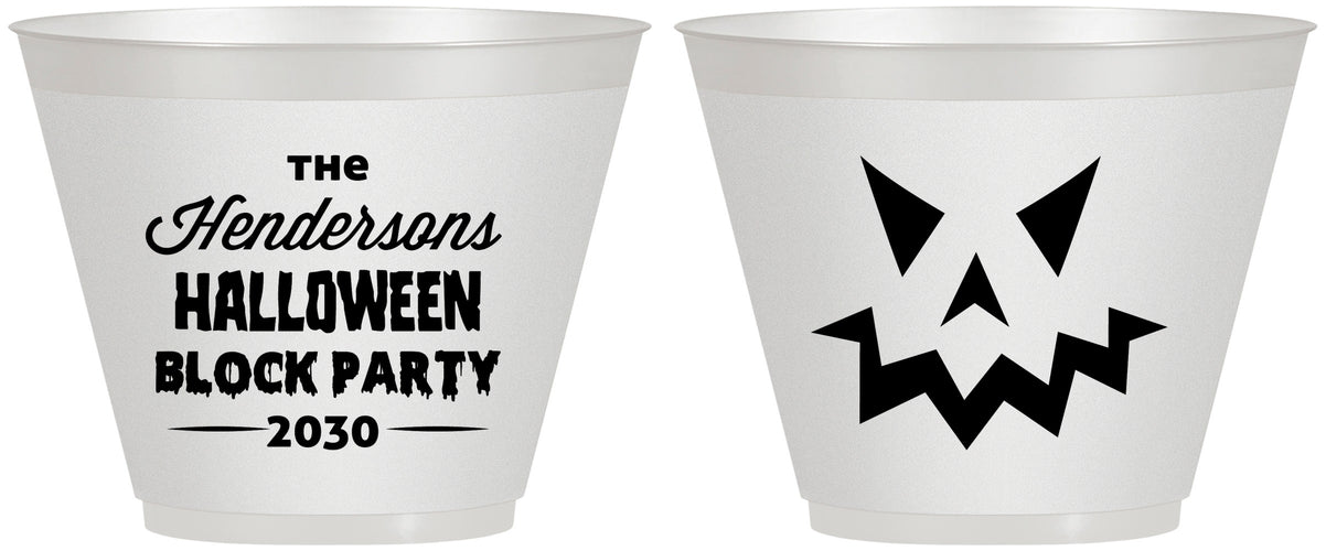 Custom Halloween 9 oz Wine Frosted Cups - Pumpkin | 250034