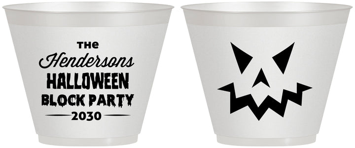 Custom Halloween 9 oz Wine Frosted Cups - Pumpkin | 250034