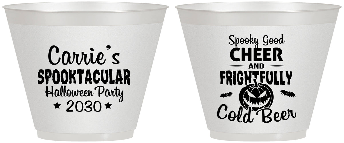 Custom Halloween 9 oz Wine Frosted Cups - Pumpkin | 250035