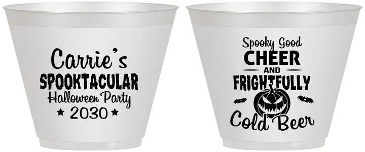 Custom Halloween 9 oz Wine Frosted Cups - Pumpkin | 250035