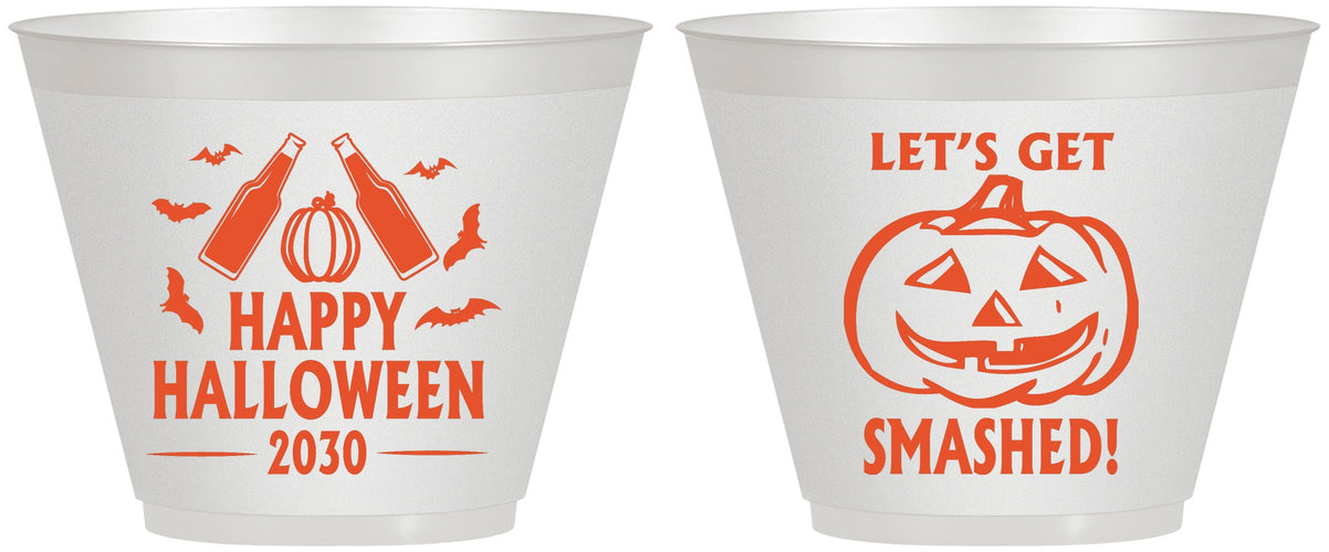 Custom Halloween 9 oz Wine Frosted Cups - Lets Get Smashed | 250036