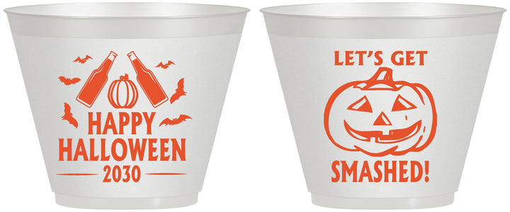 Custom Halloween 9 oz Wine Frosted Cups - Lets Get Smashed | 250036