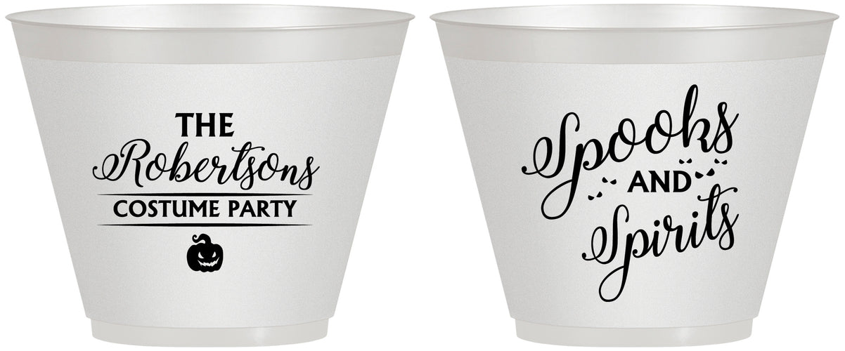 Custom Halloween 9 oz Wine Frosted Cups - Spooks Spirits | 250037