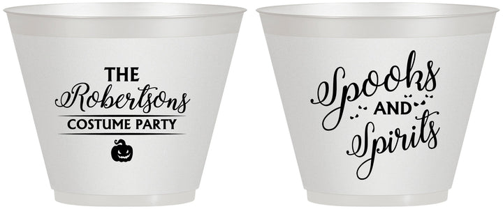 Custom Halloween 9 oz Wine Frosted Cups - Spooks Spirits | 250037