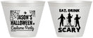 Custom Halloween 9 oz Wine Frosted Cups - Eat Drink Be Scary | 250038