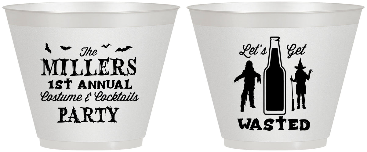Custom Halloween 9 oz Wine Frosted Cups - Werewolf Witch | 250039
