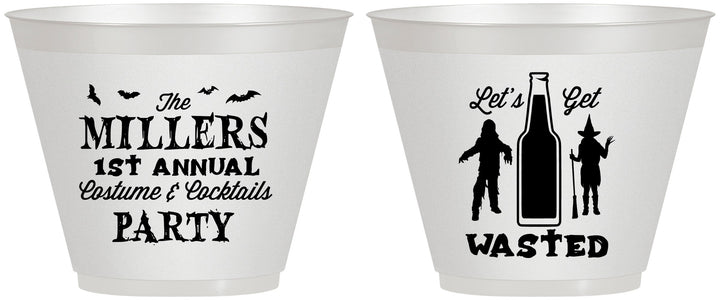 Custom Halloween 9 oz Wine Frosted Cups - Werewolf Witch | 250039