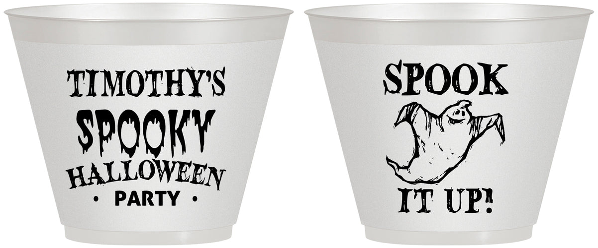 Custom Halloween 9 oz Wine Frosted Cups - Ghost | 250045