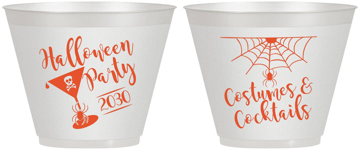 Custom Halloween 9 oz Wine Frosted Cups - Costumes Cocktails | 250048