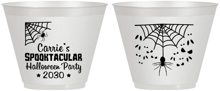 Custom Halloween 9 oz Wine Frosted Cups - Spooktacular | 250049