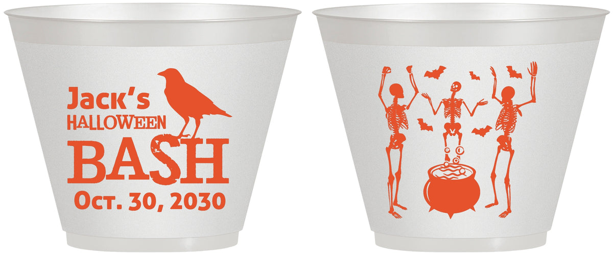 Custom Halloween 9 oz Wine Frosted Cups - Skeleton | 250052