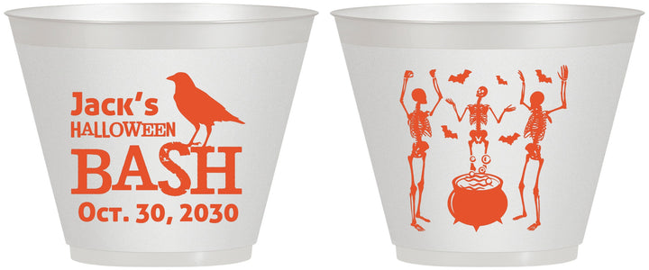 Custom Halloween 9 oz Wine Frosted Cups - Skeleton | 250052