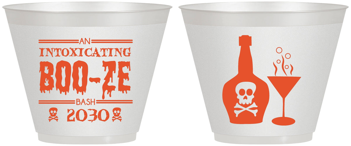 Custom Halloween 9 oz Wine Frosted Cups - Booze Wine | 250060