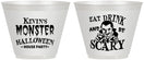 Custom Halloween 9 oz Wine Frosted Cups - Eat Drink Be Scary | 250063