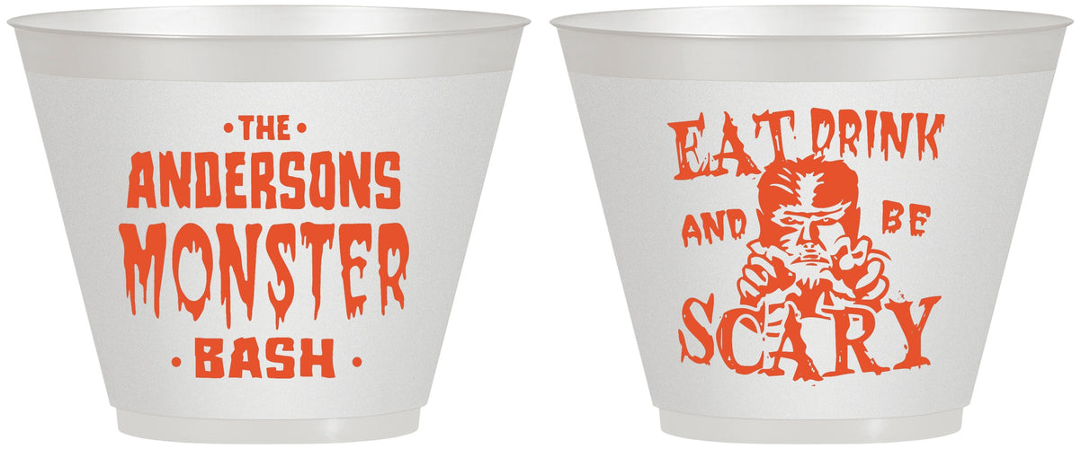 Custom Halloween 9 oz Wine Frosted Cups - Werewolf Monster | 250064