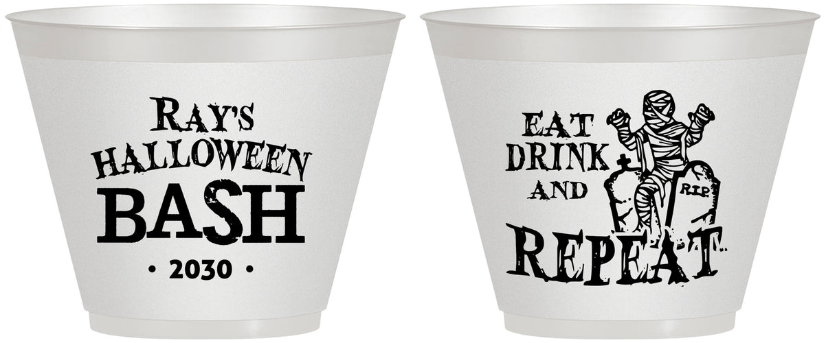 Custom Halloween 9 oz Wine Frosted Cups - Mummy | 250066
